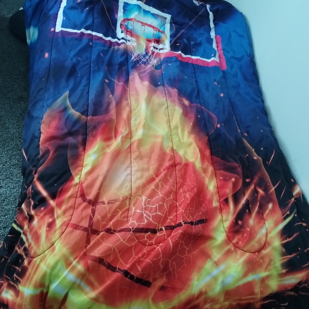 Basketball Fire Design Comforter